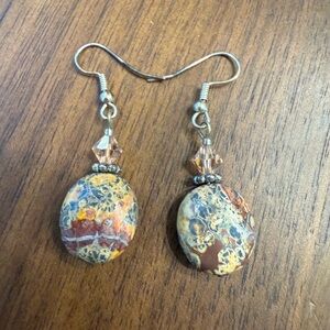 Colorful Stone Dangle Earrings